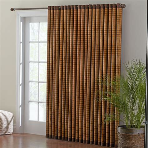 Bamboo Grommet Panel Patio Door Coverings Bamboo Curtains Grommet