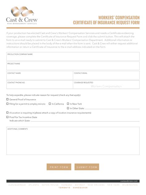 Fillable Online Certificate Request Bform R Bindd Squarespace Fax