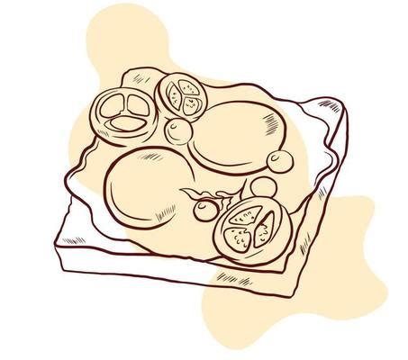 Food Plate Sketch Vector Art, Icons, and Graphics for Free Download