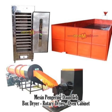 Mesin Pengering Daun Teh Box Dryer Rotary Dryer Oven Cabinet Di