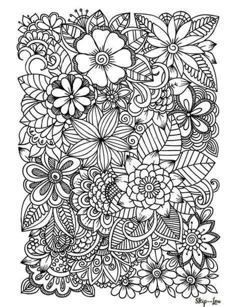 Free Flower Coloring Pages For Kids And Adults Skip To My Lou