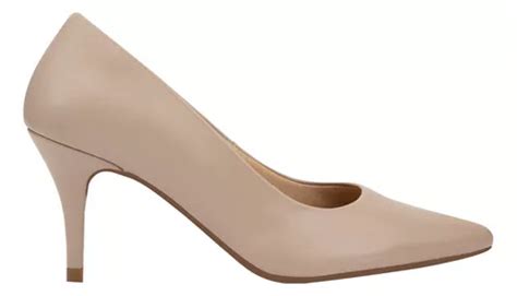 Zapatilla Vestir Tacon Medio Delgado Vicenza Nude Mujer Env O Gratis