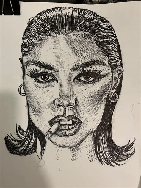 First Time Drawing With Pen And Ink How Do I Make My Shading