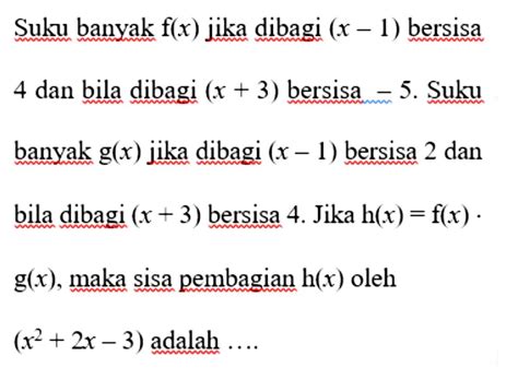 Kumpulan Contoh Soal Teorema Sisa Matematika Kelas 11 Colearn