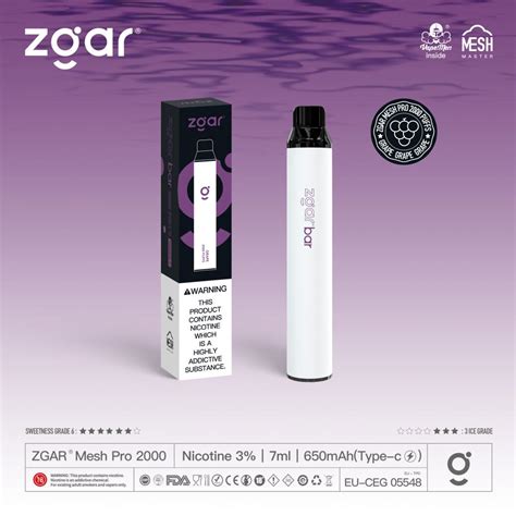 Zgar Bar Disposable Vape Stig Premium Zgar Plus Product Picture