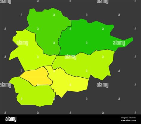 Andorra population heat map as color density illustration Stock Photo ...