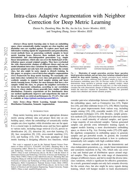 Intra Class Adaptive Augmentation With Neighbor Correction For Deep