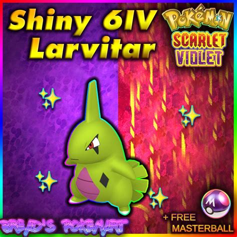 LARVITAR SHINY 6IV // Pokemon Scarlet & Violet // Ready to - Etsy