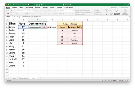 Fonction RECHERCHEV Sur Excel Comment L Utiliser