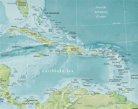 Carte Des Antilles