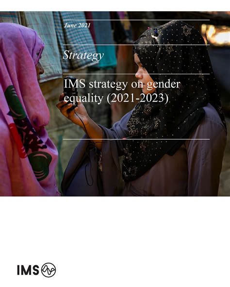 Ims Strategy On Gender Equality 2021 2023