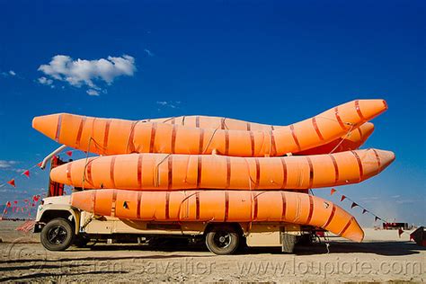 Burning Man Disorient Giant Worms Art Car