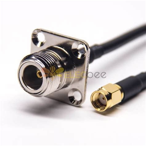 Rf Cables Assemblies N Type Female Straight Flange Montagem Para SMA