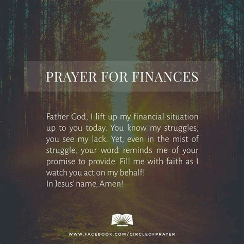 prayers  finances