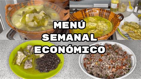 Men Semanal Econ Mico Con Pesos Fabi Cea Youtube