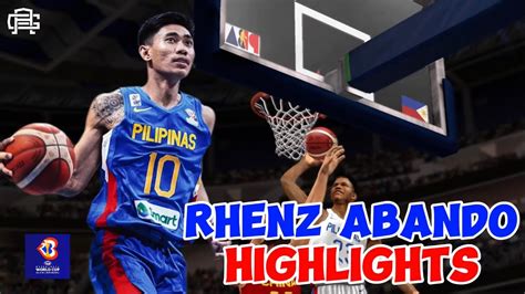 Rhenz Abando Game Highlights Vs China FIBA 2K ABE Gaming YouTube