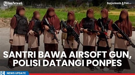 Foto Santriwati Di Magetan Tenteng Airsoft Gun Saat Mpls Viral Polisi