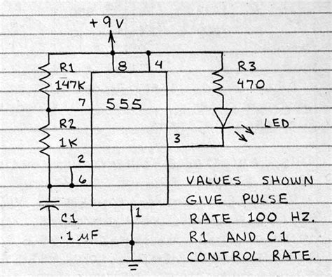 Flashing Led Circuit 555 Timer