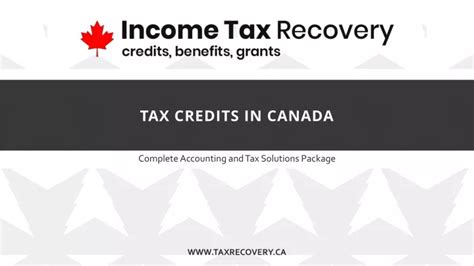 Ppt Tax Credits In Canada Powerpoint Presentation Free Download Id