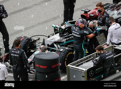 Barcelona Spain Th May Hamilton Lewis Gbr Mercedes Amg F