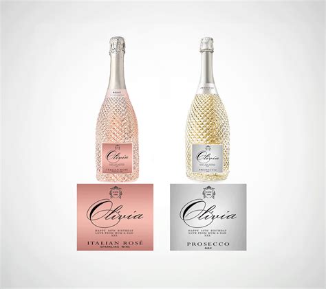 Custom Prosecco Champagne Bottle Label Dhxart