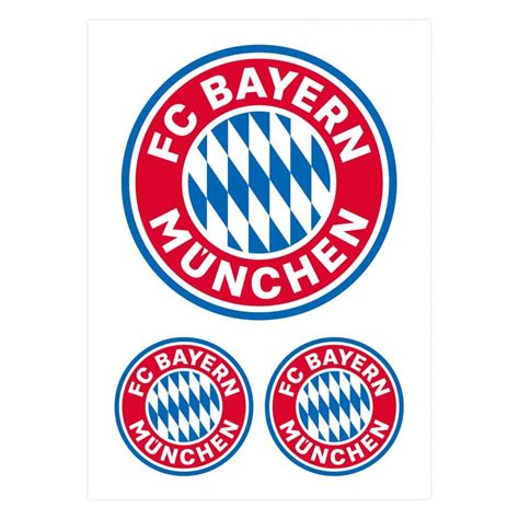 Wandsticker Wandtattoo Fc Bayern Logo Set Teilig X Cm Wall