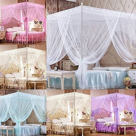 Twowood Romantic Princess Lace Canopy Mosquito Net No Frame For Twin