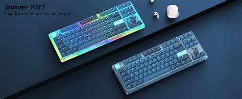 Amazon Womier 75 Keyboard TKL Mechanical Keyboard Hot Swappable Mechanical Gaming Key