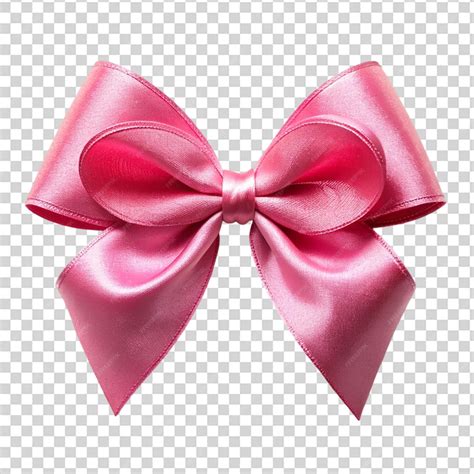 A Pink Bow Tie On Transparent Background Premium Ai Generated Psd