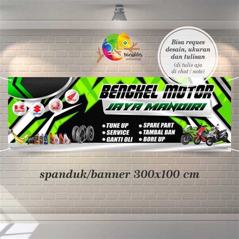 Spanduk Banner Bengkel Motor, Bengkel Mobil, Spanduk Bengkel Free Desain | Lazada Indonesia