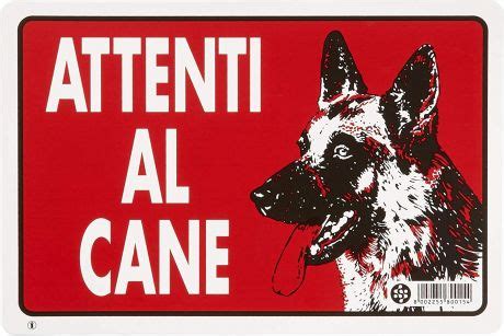 Cartello Segnaletico In Pvc Attenti Al Cane Misure X Cm Pz