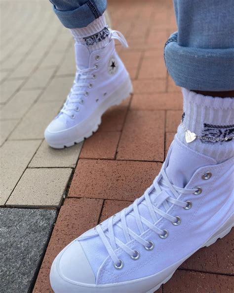 Womens Converse Chuck Taylor All Star Hi Lugged Sneaker White 1000 Aesthetic Shoes Shoes