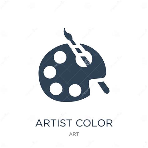 Artist Color Palette Icon In Trendy Design Style Artist Color Palette