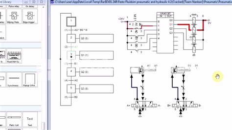 Grafcet Avec Fluidsim Exemple Simple Youtube