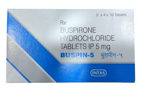 5 Mg Buspirone Hydrochloride Tablets IP For Hospital At Rs 60 Pack In