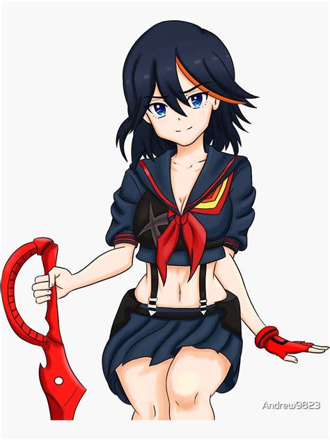 Ryuko Matoi Kill La Kill Sticker By Andrew9823 Redbubble