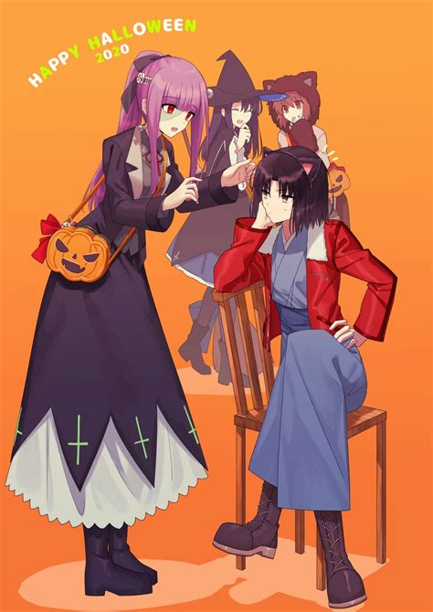 Ryougi Shiki Frankenstein S Monster Asagami Fujino Kokutou Azaka And Seo Shizune Kara No