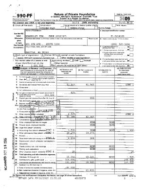 Fillable Online Form Return Of Private Foundation 990 P F OMB No 1545