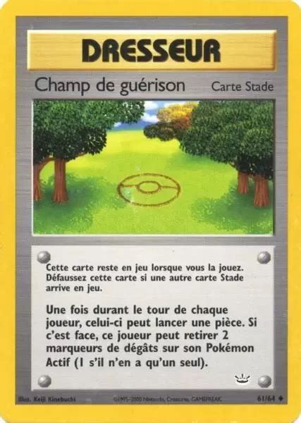 Champ de guérison 61 64 Neo Revelation carte Pokemon Poke Cartes