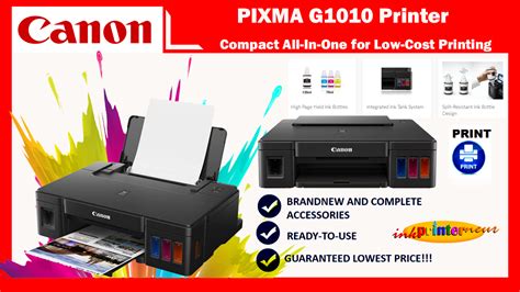 Canon Pixma G1010 Printer Refillable Ink Tank For High Volume Printing Black Lazada Ph