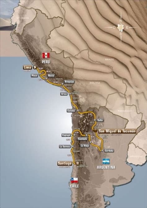 Un Recorrido De Etapas Y Km Para El Rally Dakar