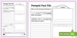 Pompeii Word Mat KS2 History Teacher Made Twinkl