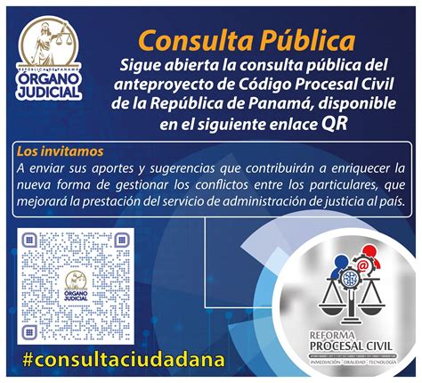 OJudicialPanamá on Twitter Atención La consulta pública del