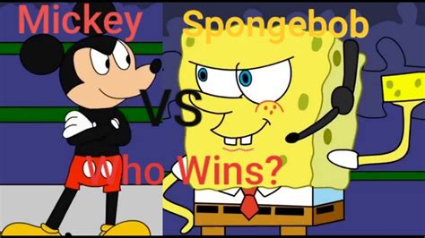 VICTORIA LOVESGAMES REACTS Mickey Mouse VS Spongebob Squarepants