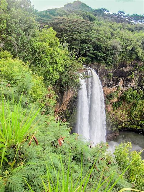 HD wallpaper: kauai, hawaii, waterfall, mountains, waterfalls ...