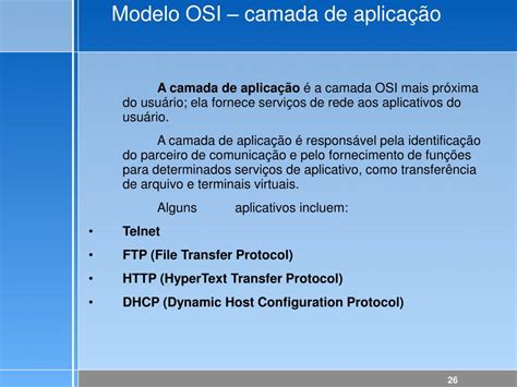 PPT MODELO OSI CAMADAS FUNCIONAMENTO PowerPoint Presentation Free