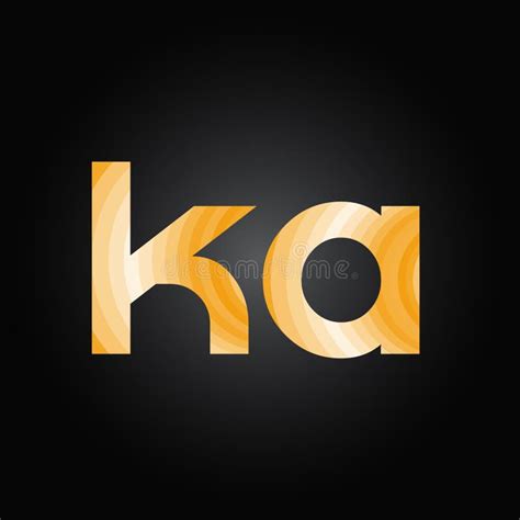 Initial ALphabet KA Logo Design Vector Template Abstract Letter KA