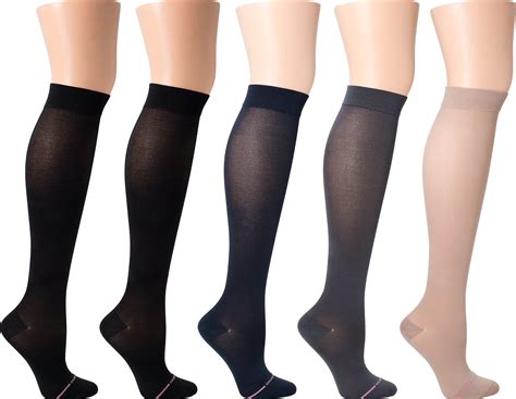 Dr Motion Ladies 6 Pair Pack Compression Socks Assorted Health And Personal Care