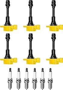 Amazon Ena Set Of Heavy Duty Ignition Coil Pack And Platinum