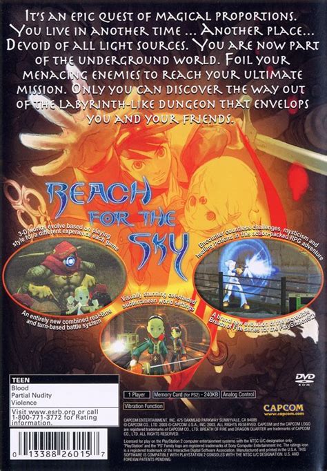 Breath Of Fire Dragon Quarter 2002 Playstation 2 Box Cover Art